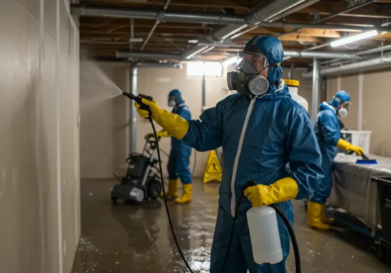 Basement Sanitization and Antimicrobial Treatment process in Jackson County, CO